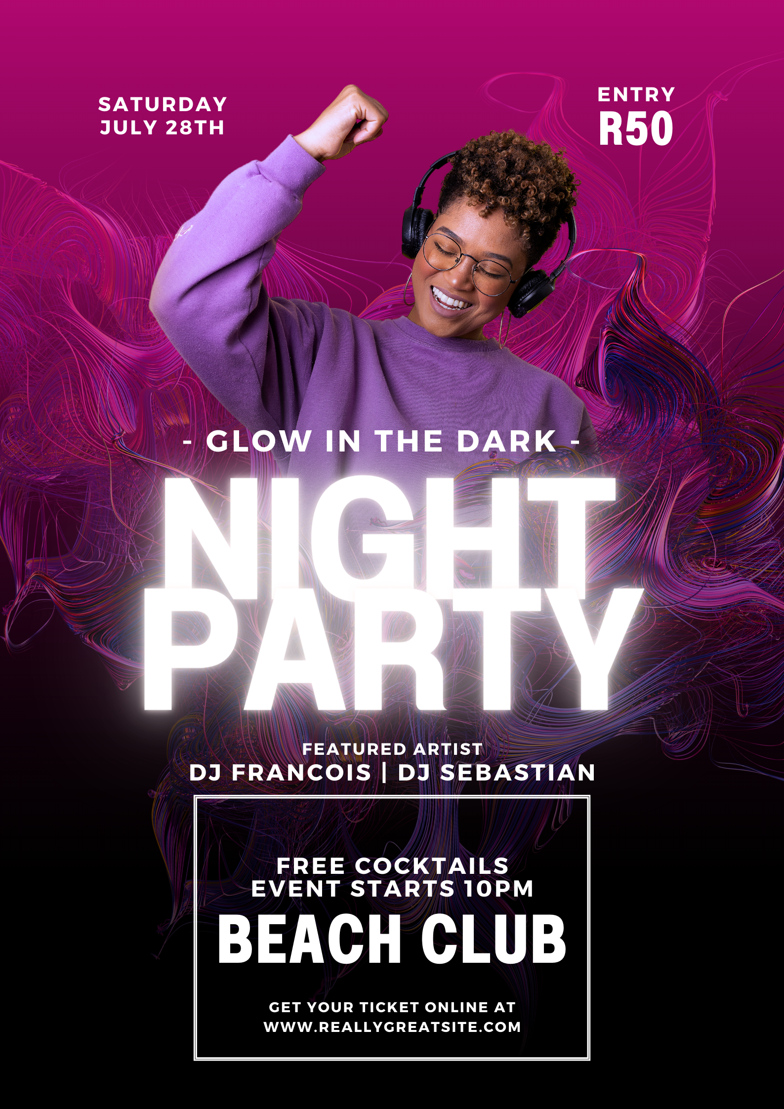 Purple themed graphic design by Lekelela Creative Hub